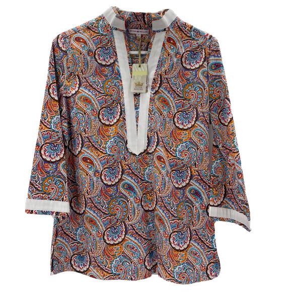 Peter Millar Paisley‎ Tunic Shirt Womens Small